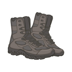 Safety Boots Vector Image And Illustration