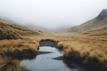 Misty Mountain Valley Stream. (1)