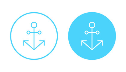 Anchor icon vector. Anchor sign and symbol. Anchor marine icon.