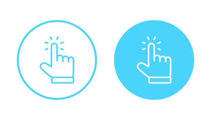 Obraz premium Hand cursor icon vector. cursor sign and symbol. hand cursor icon clik