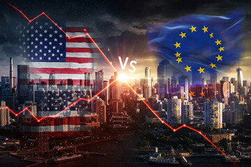 Economic Rivalry Between the United States and European Union Reflected in Market Trends, Financial Competition, and Global Geopolitical Power Struggles