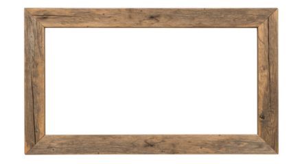 Rustic wooden frame embraces abstract cloud