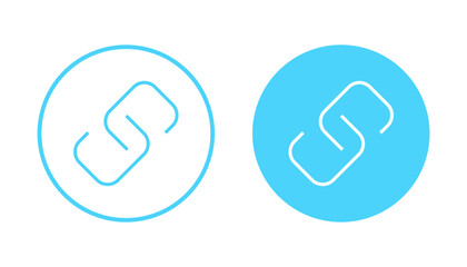 Link icon vector. Hyperlink chain sign and symbol