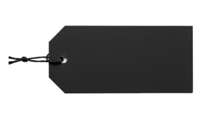 Solitary Black Hang Tag on Dark