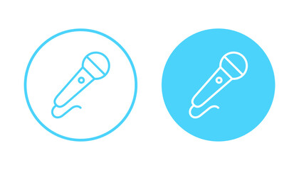 Microphone icon vector. karaoke sign and symbol