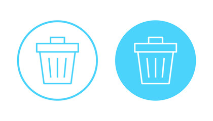 Trash icon vector. trash can icon. delete sign and symbol.