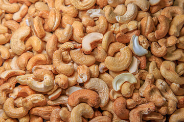 カシューナッツのテクスチャ