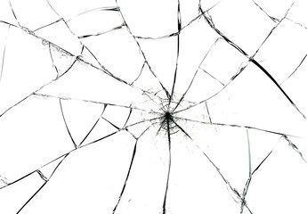 Transparent Cracked Glass Texture, broken window glass, transparent shatter, shatter texture, broken glass on transparent.