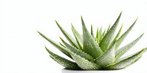 Fototapeta premium Green skincare cosmetics plant aloe vera