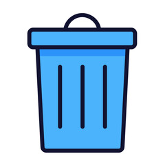 The process of elimination is key to the maintenance of a clean and organised environment, both physically and mentally. This animated icon is representative of a refuse container.