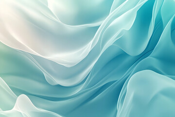 Obraz premium Abstract flowing fabric design in soft pastel shades.