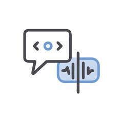 vector illustration of a speech bubble