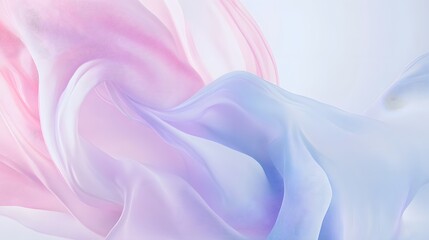 Obraz premium Delicate flowing fabric with pastel shades.