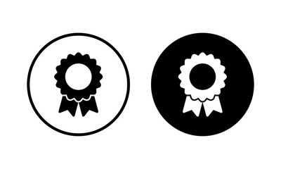 Badge icon vector illustration. Awards icon vector. Achieve sign and symbols. Stamp