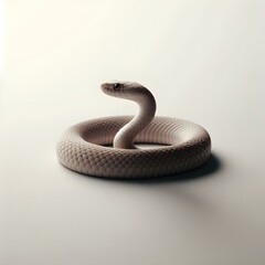 Fototapeta premium close up of a white snake