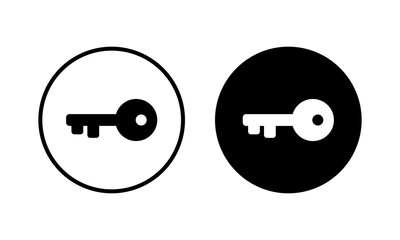 Key icon vector illustration. Key sign and symbol.