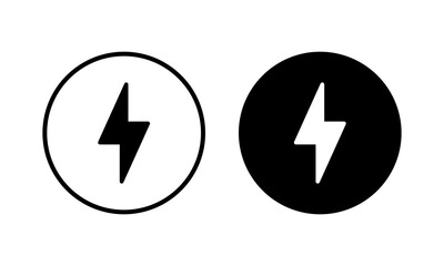Lightning icon vector illustration. electric sign and symbol. power icon. energy sign