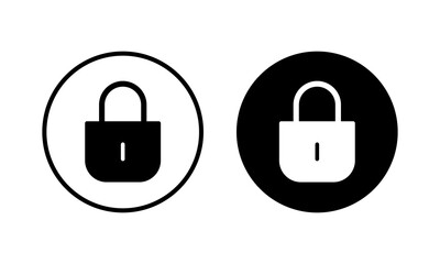 Lock icon vector illustration. Padlock sign and symbol. Encryption icon. Security symbol