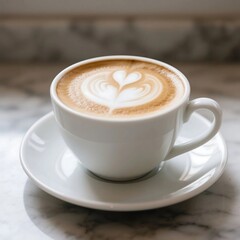 Coffee cup clip art of a latte with a heart design. Great for cafe logos, coffee shop menus, barista social media posts.