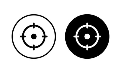 Target icon vector illustration. goal icon vector. target marketing sign and symbol