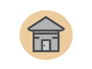 illustration of accommodation image for icon and logo design