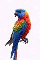 Obraz premium Vibrant Macaw Parrot on Branch