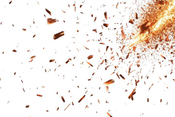 Capture Explosion, Particles Flying in Dark, Action Concept Theme