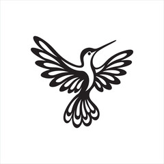 Flying Bird Silhouette Clipart