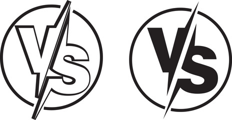 VS sport logo for battle games