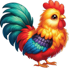 cartoon of chicken