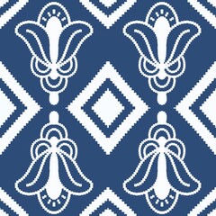 pattern batik flower damask ethnic boho ikat texture tribal geometric background