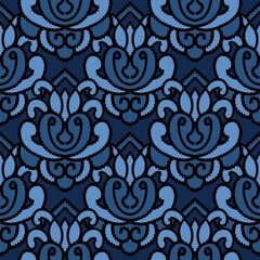 pattern batik flower damask ethnic boho ikat texture tribal geometric background