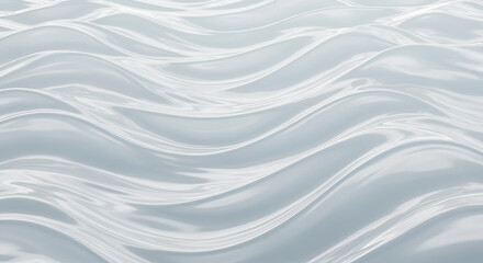 Obraz premium Flowing smooth silver rippled surfaces