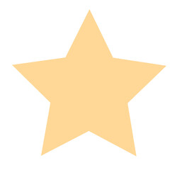 A symmetrical five-pointed yellow star set against a plain background, representing a classic and minimal geometric design.