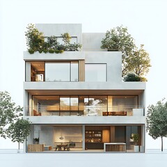 modern apartment building