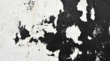 Abstract grunge black and white distressed texture background with a vintage and artistic gritty pattern. This high contrast monochrome surface has cracks, scratches and weathered effects.