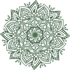 Beautiful flower art and mandala vector design