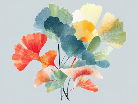 Lush bunch of green ging leaves captured in high quality showcasing nature's beauty and vibrant organic texture