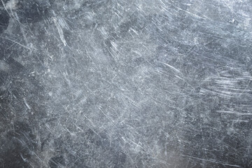 Fototapeta premium shiny metal background dark brushed metal texture with scratches.