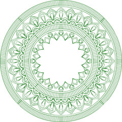 Beautiful flower art and mandala vector design