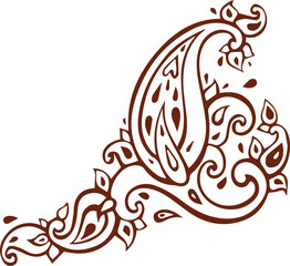 Beautiful flower art and mandala vector design