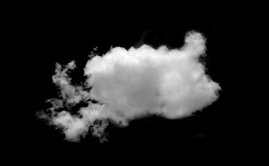 Collection of white clouds or fog for fog design. Smog. Abstract clouds. Fog on the sky. Summer. Dark gray storm. Condensation. Isolated on black background.