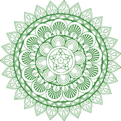 Beautiful flower art and mandala vector design