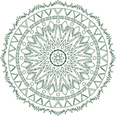 Beautiful flower art and mandala vector design
