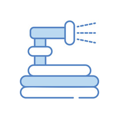 Water Hose vector icon stock illustration