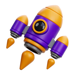Rocket 3D Icon