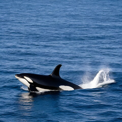 Naklejka premium Killer Whale - Orcinus orca, Shetlands, UK