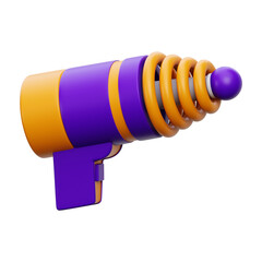 Space Gun 3D Icon