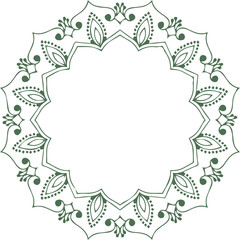 Beautiful flower art and mandala vector design