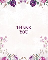 Thank you and with pink rose frame
